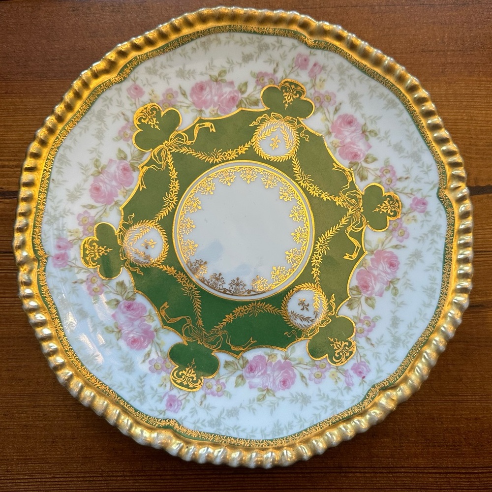 Imperial Crown China hand painted 10” plate